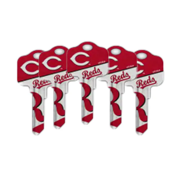 Ilco - MLB TeamKeys - Key Blank - Cincinnati Reds - KW1 (5 Pack)