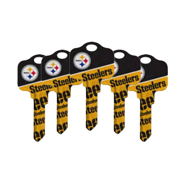 Ilco - NFL TeamKeys - Key Blank - Pittsburgh Steelers - KW1 (5 Pack)