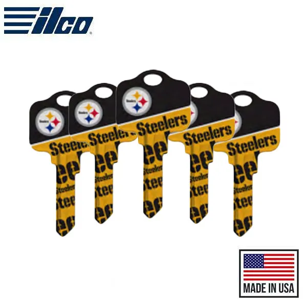 Ilco - NFL TeamKeys - Key Blank - Pittsburgh Steelers - KW1 (5 Pack)