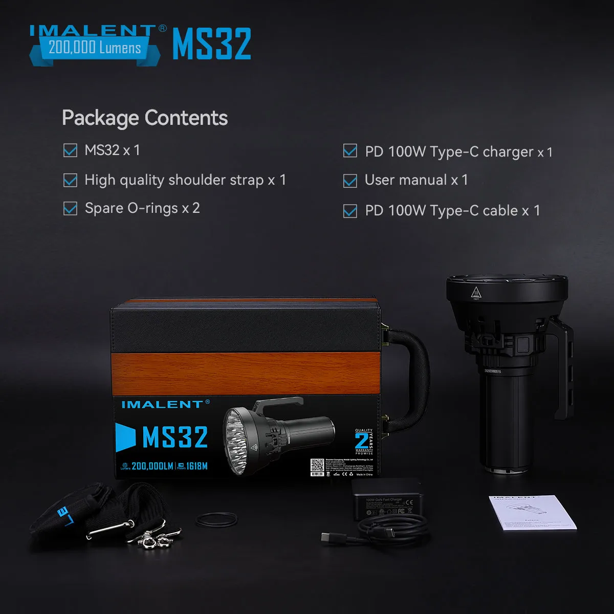 IMALENT MS32 Brightest Flashlight