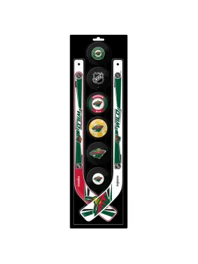 Inglasco NHL Minnesota Wild 8-Pack Mini Stick & Foam Puck Set