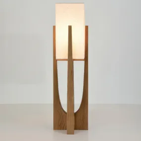 Japanese Style Walnut Floor Lamp