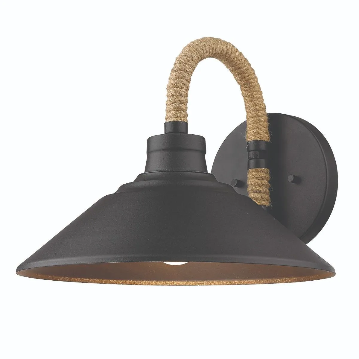 Journey 12 in. Barn Light Black Finish