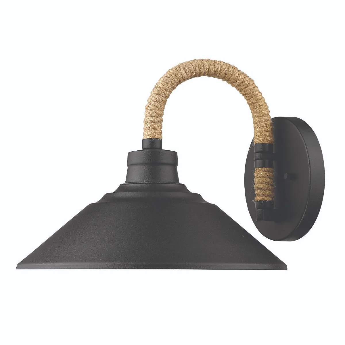 Journey 12 in. Barn Light Black Finish