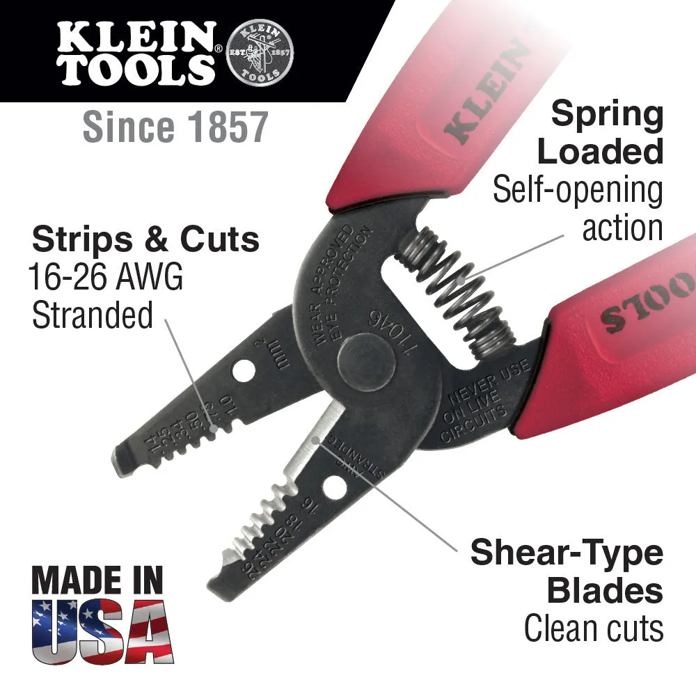 Klein 11046 Wire Stripper/Cutter 16-26 AWG Stranded