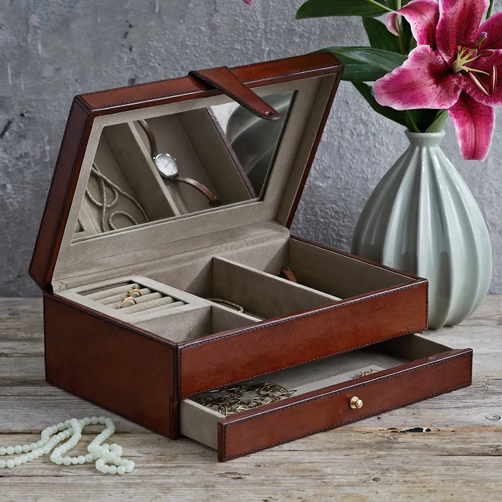 Leather Jewellery Box - Add A Secret Inner Box