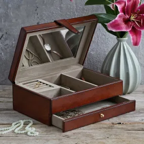 Leather Jewellery Box - Add A Secret Inner Box