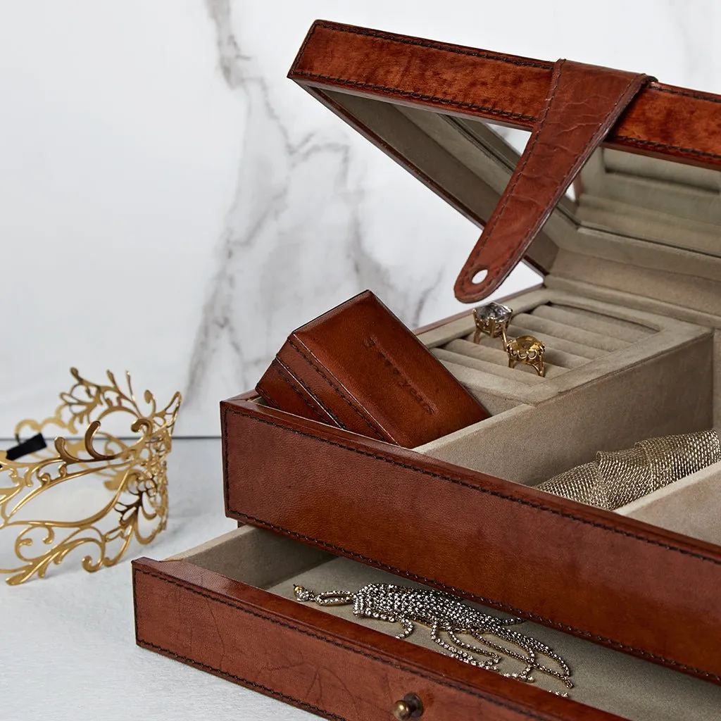 Leather Jewellery Box - Add A Secret Inner Box