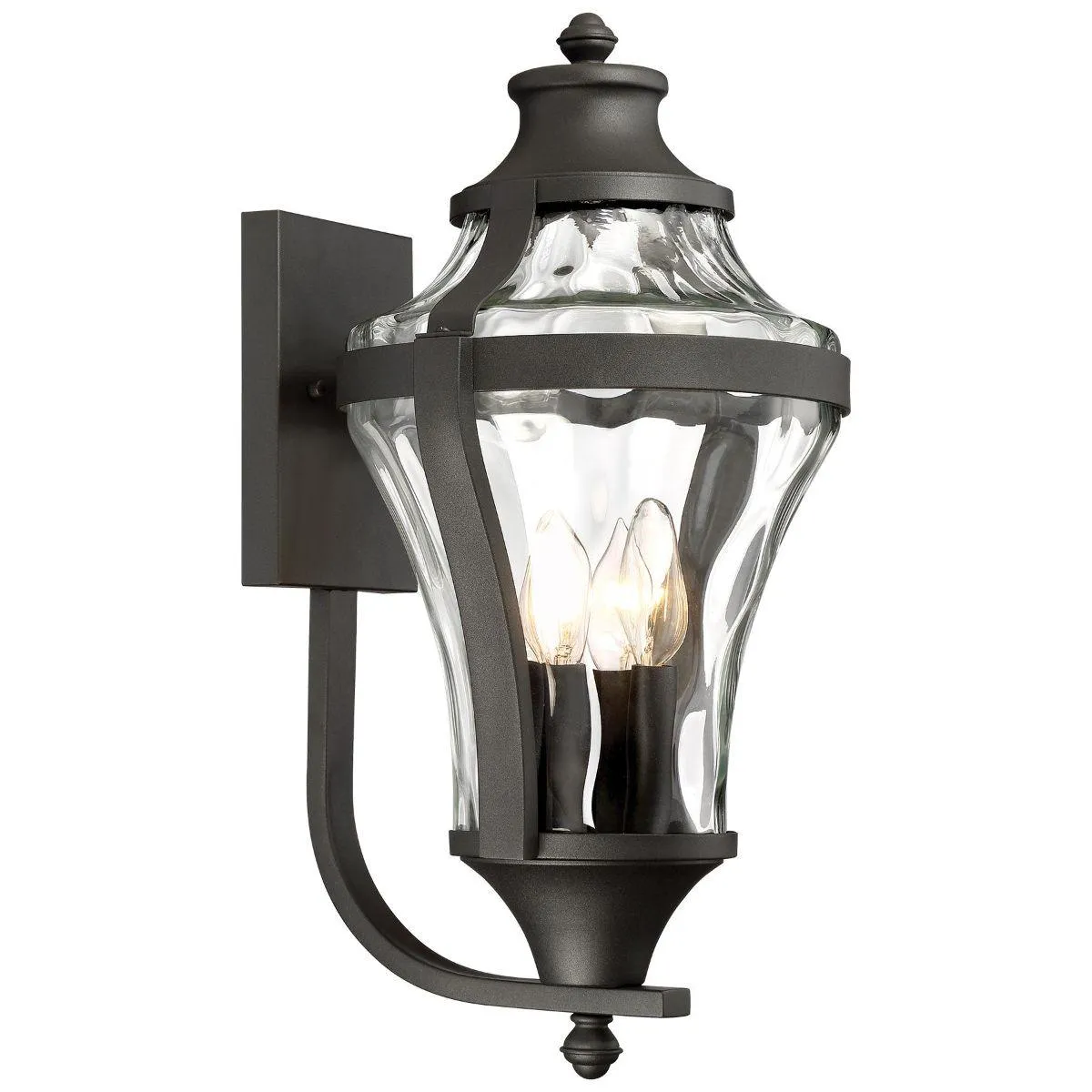 Libre 21 in. 4 Lights Outdoor Wall Lantern Black Finish