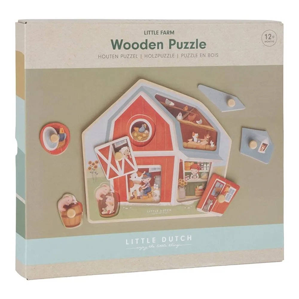 Little Dutch Wooden Puzzle - Little Farm