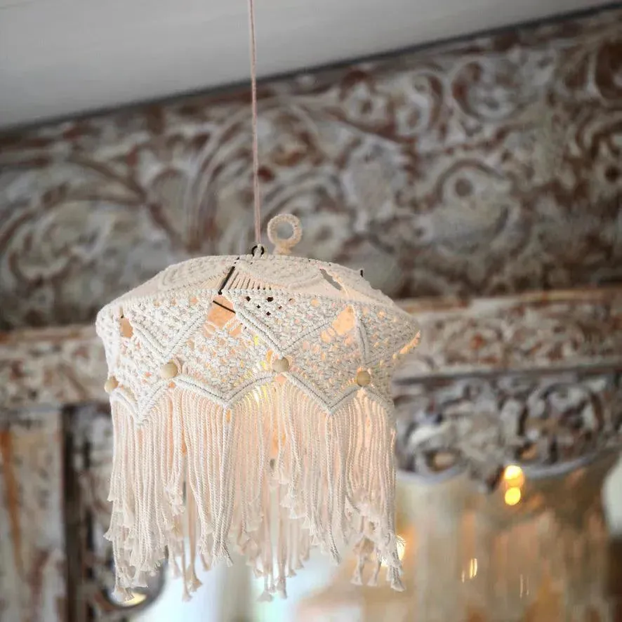 Macrame Hanging Light