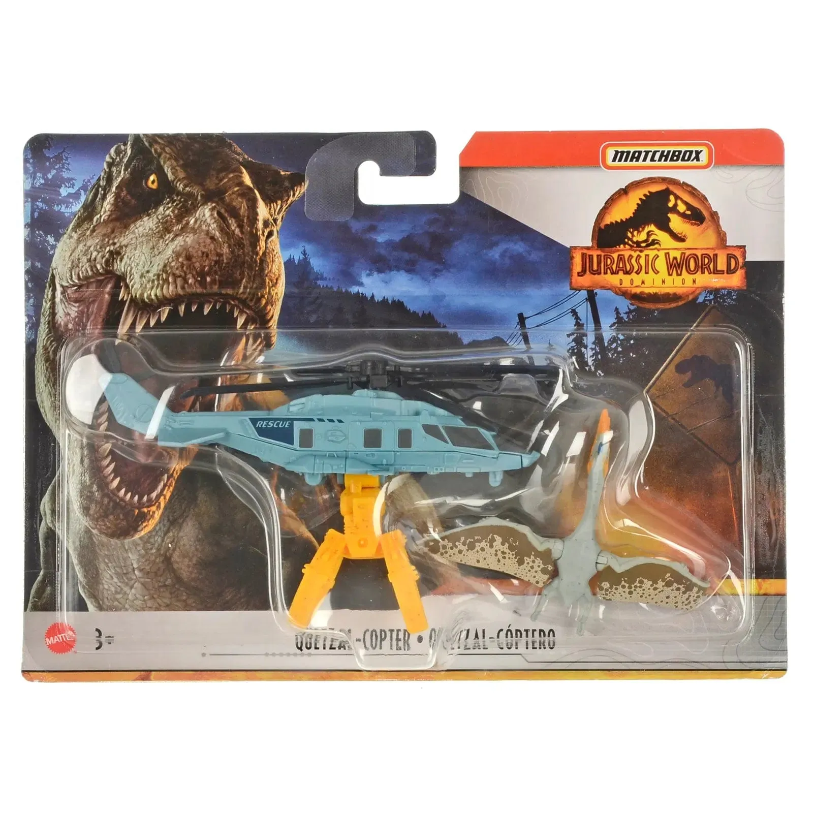 Matchbox Jurassic World Dinosaur Transporter Vehicle With Figure