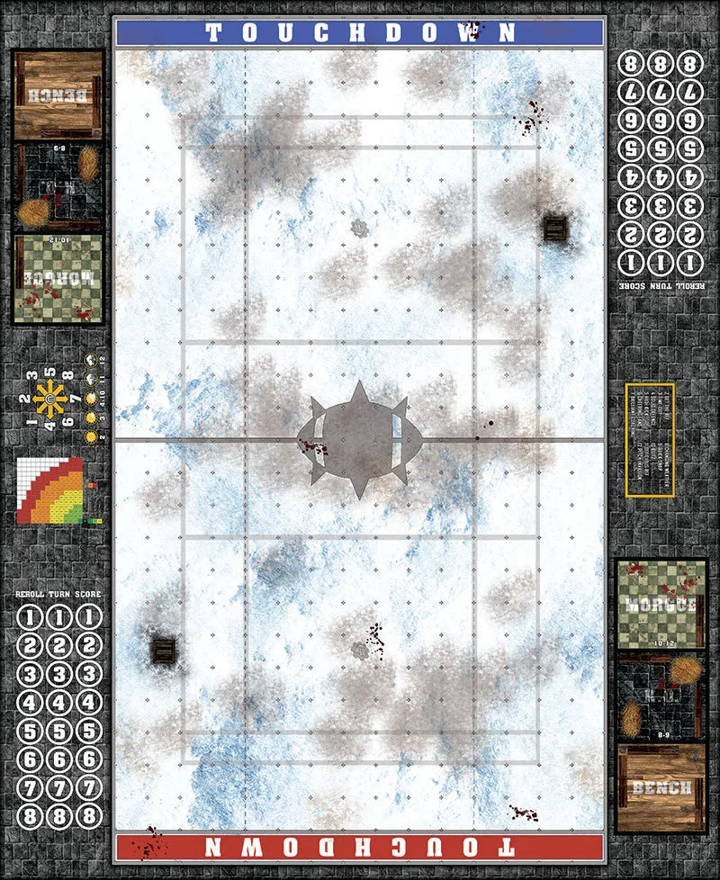 Mats by Mars:  Winter's Wrath Fantasy Football Play Mat / Pitch