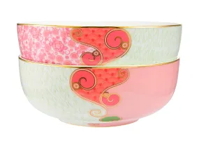 Maxwell & Williams Wicked Pink Goes Good With Green Bowls 12.5x5cm Set of 2 - Glinda