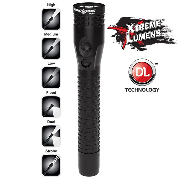 Metal Multi-Function Duty/Personal-Size Dual-Light™ Flashlight w/Magnet - Rechargeable