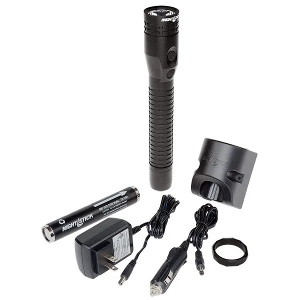 Metal Multi-Function Duty/Personal-Size Dual-Light™ Flashlight w/Magnet - Rechargeable