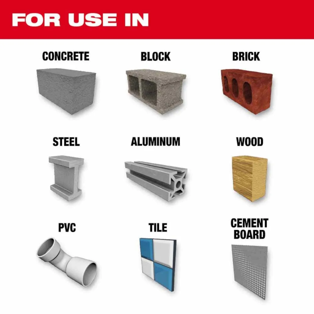 Milwaukee 48-20-8892 1/2" x 4" x 6" SHOCKWAVE Impact Duty Carbide Multi-Material Drill Bit