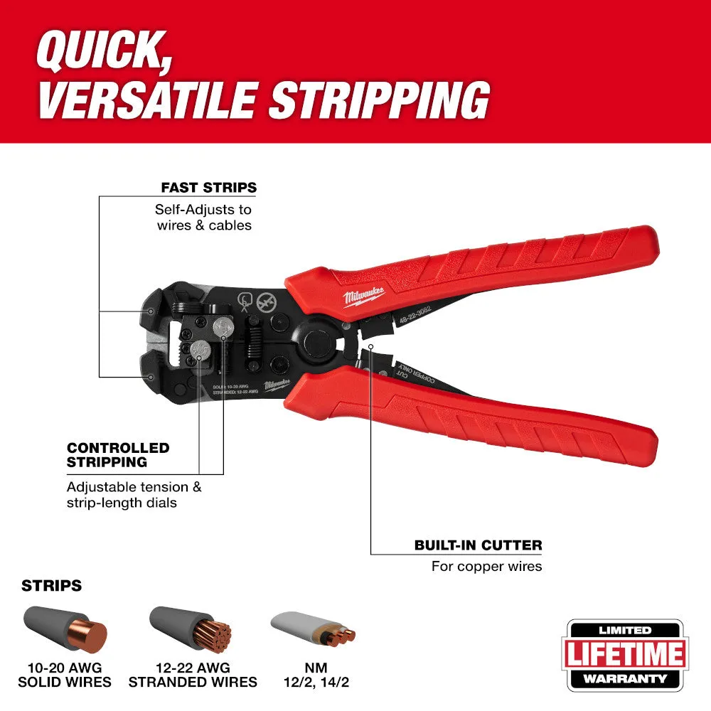 Milwaukee 48-22-3082 Self-Adjusting Wire Stripper & Cutter