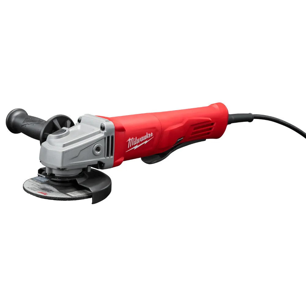 Milwaukee 6142-30 4-1/2" 11A Small Angle Grinder, Lock on, Overload Protection