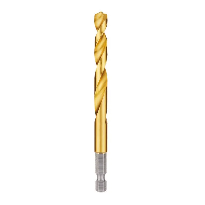 Milwaukee Shockwave 21/64 in. X 4.49 in. L Titanium Red Helix Drill Bit Hex Shank 1 pc