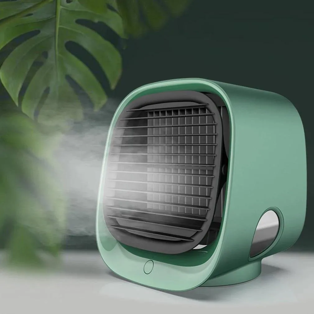 Mini Air Conditioner Air Cooler Fan With LED Night Light