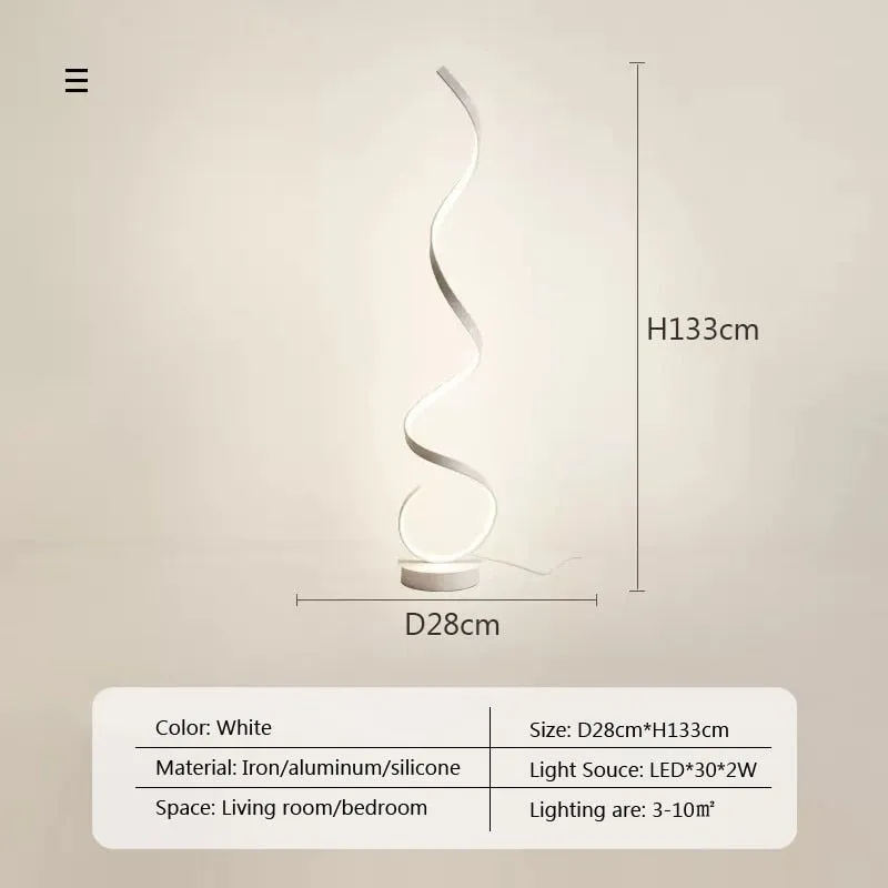 Minimalist LED Strip Floor Lamp