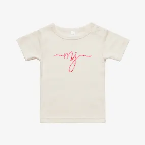 MJ | GIRLS | Organic Cotton Tee - Dust & Pink