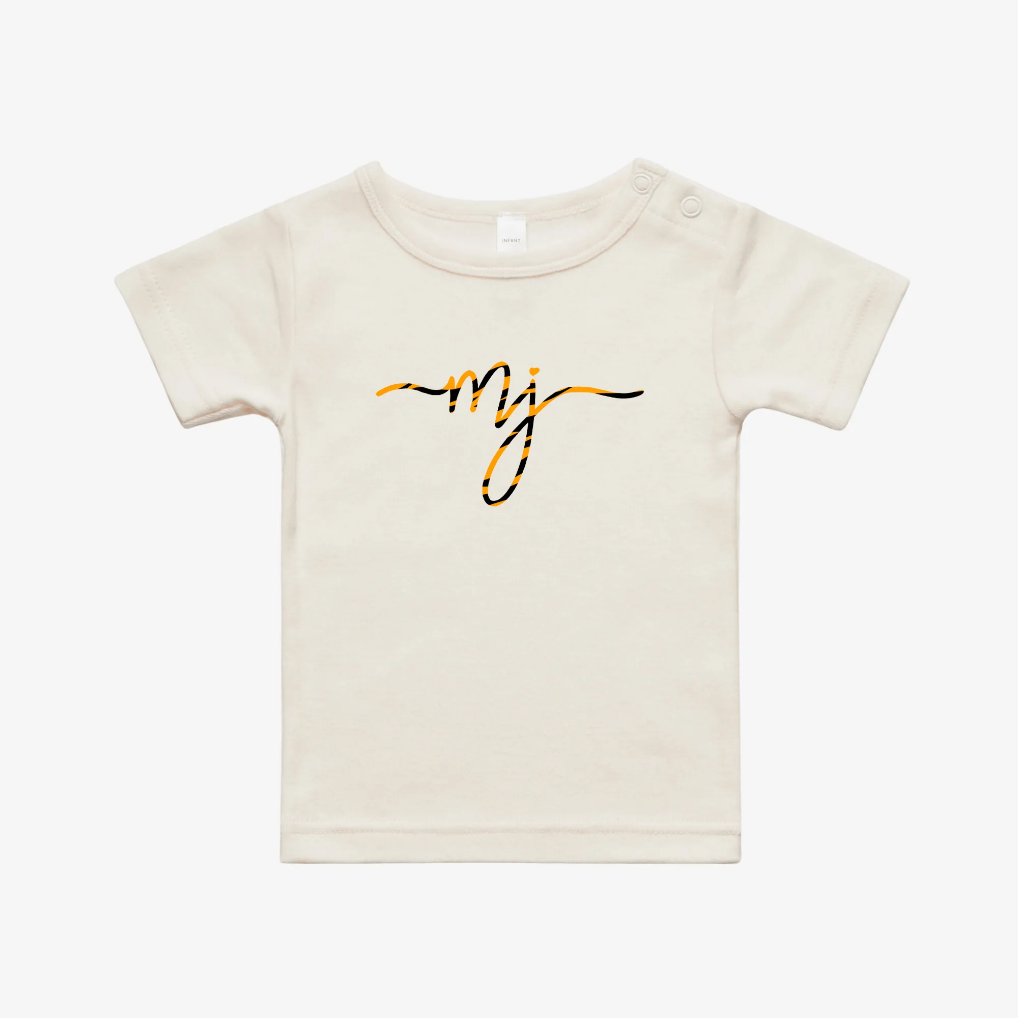 MJ | GIRLS | Organic Cotton Tee - Dust & Tiger