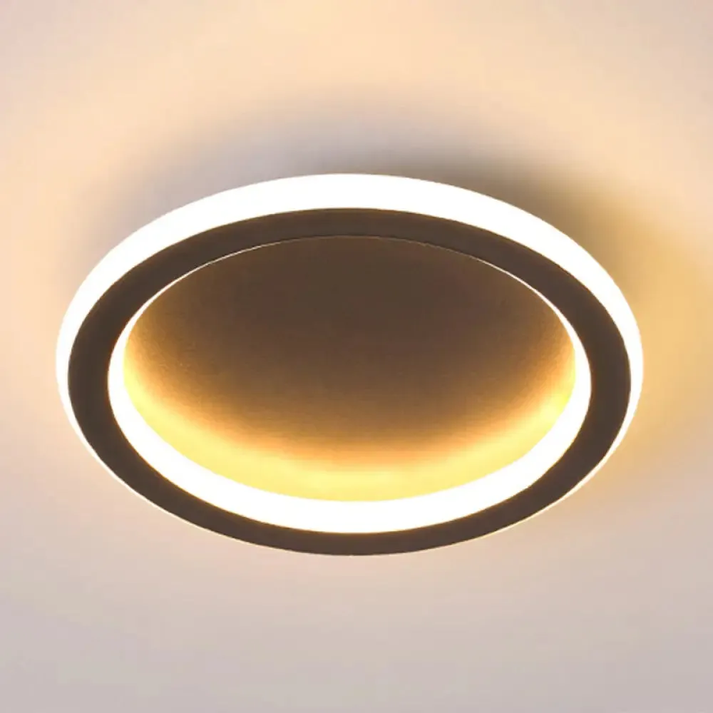 Modern Metal Geometric LED Ceiling Light Fixture | Flush Mount