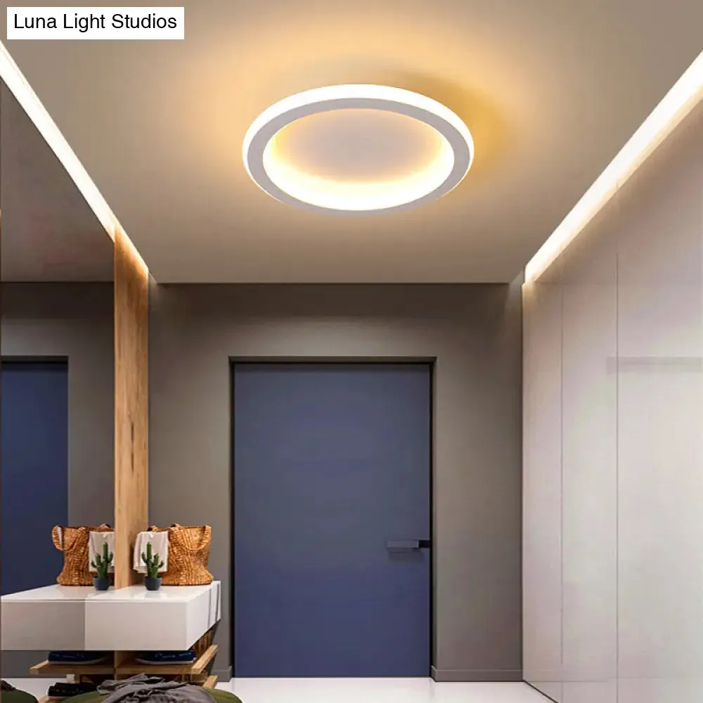 Modern Metal Geometric LED Ceiling Light Fixture | Flush Mount