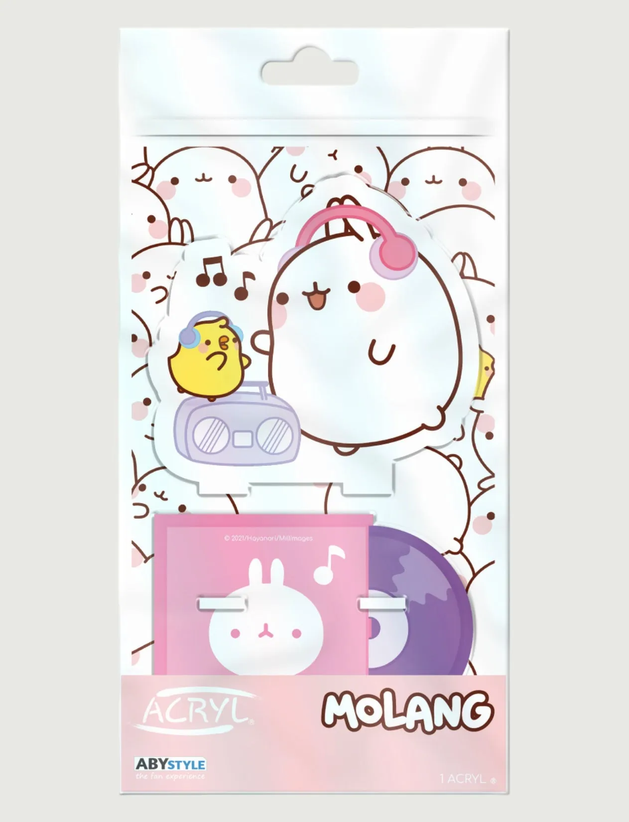 Molang and Piu Piu Acrylic Figure – Music Lovers