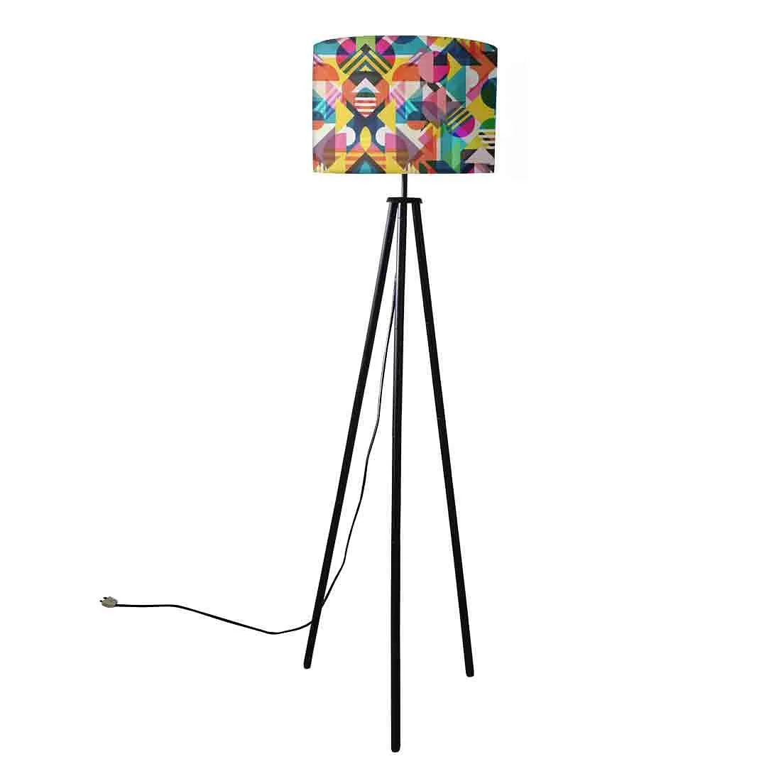 Multicolor Standing Light for Bedroom Tripod Floor Lamp