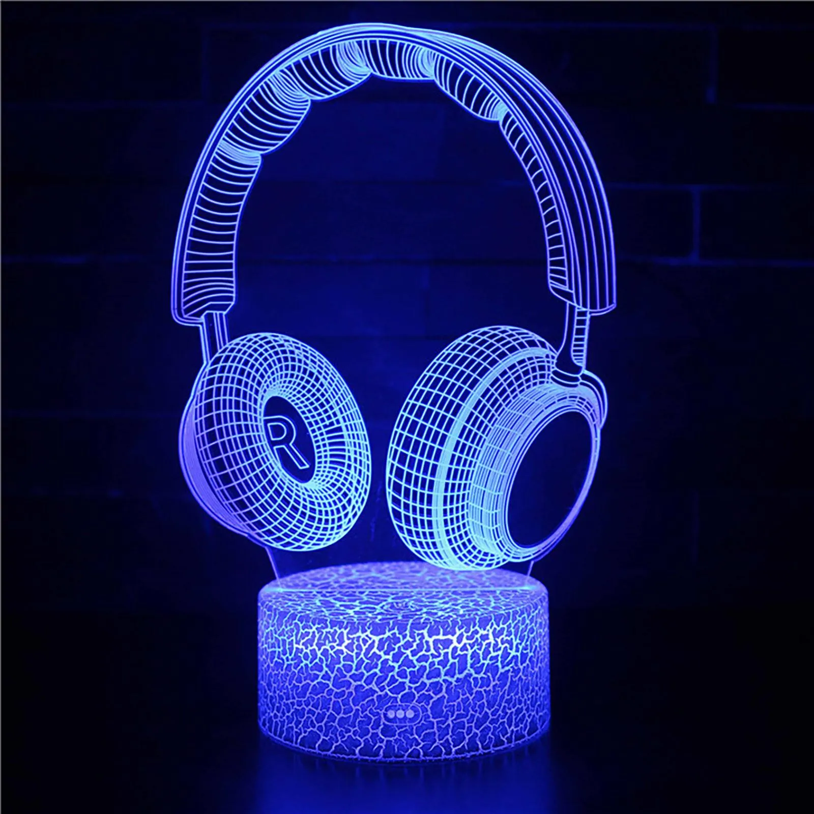 Musical Instrument 3D Night Light LED Colorful 16-Color Remote Control Desk Lamp