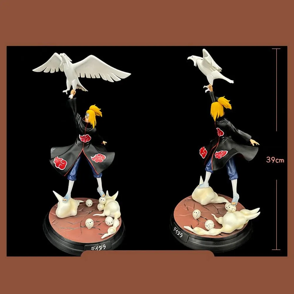 Naruto | Akatsuki Deidara With Bird Anime Action Figure | 39 Cms |