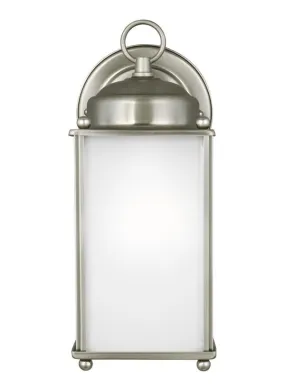 New Castle Collection - Large One Light Outdoor Wall Lantern | Finish: Antique Brushed Nickel - 8593001EN3-965