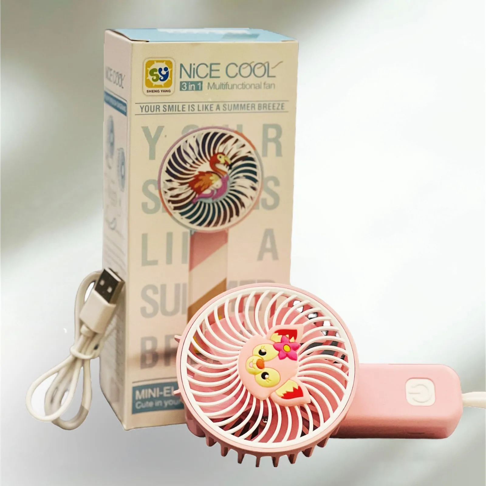 NICE COOL 3 in 1 Multifunctional Mini Electric Fan