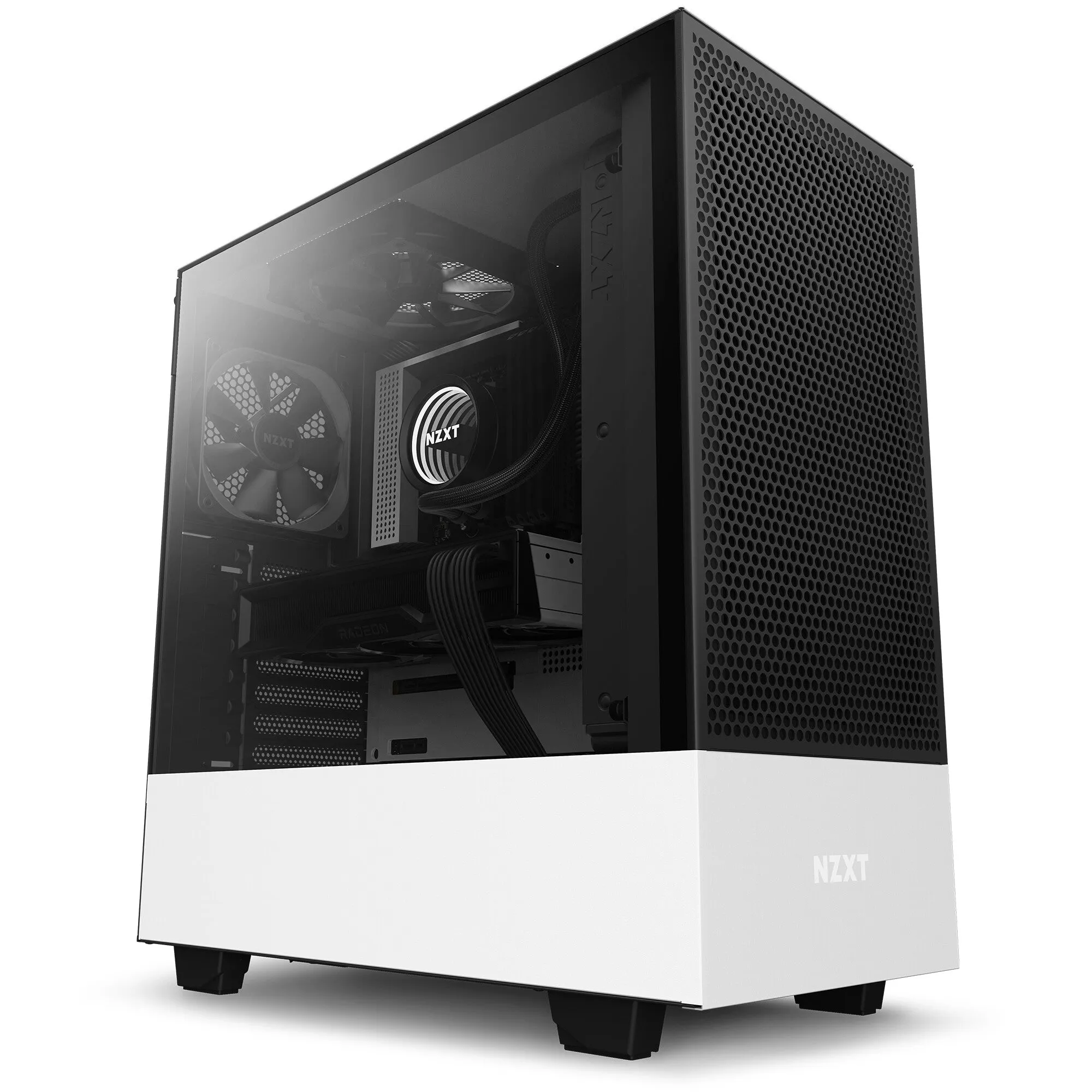 NZXT H510 Flow Midi Tower Black, White