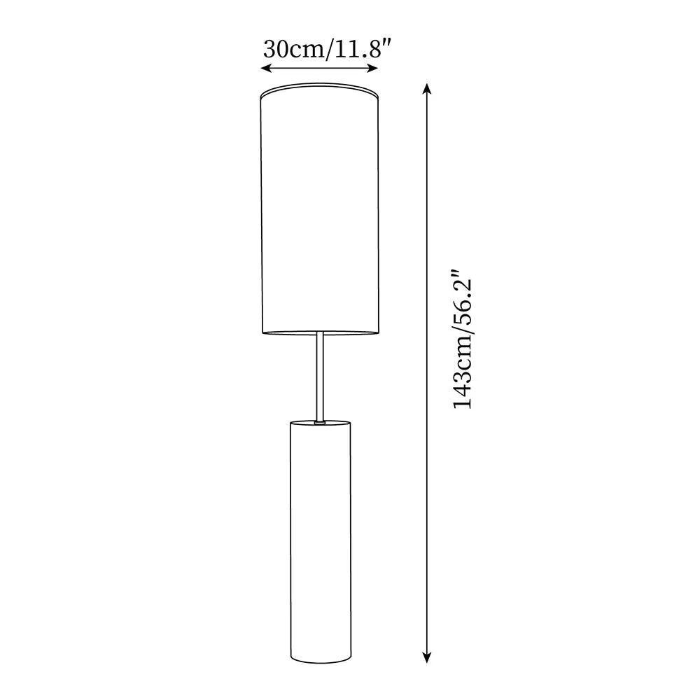 Ollie Floor Lamp 11.8″- 56.2″