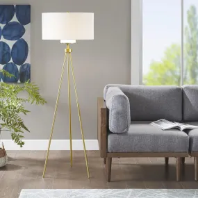 Pacific | Gold Metal Tripod Modern Floor Lamp