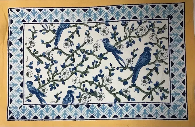 Pakshi Blue Bird Placemats - Set of 4