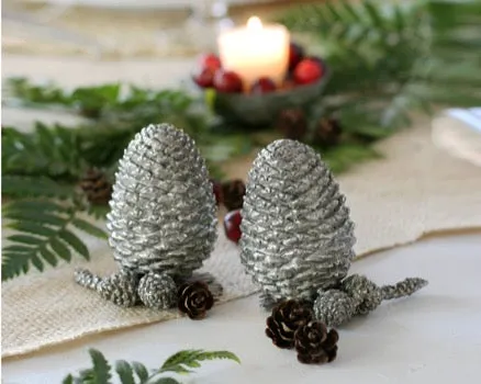 Pewter Pine Cones Salt & Pepper Set