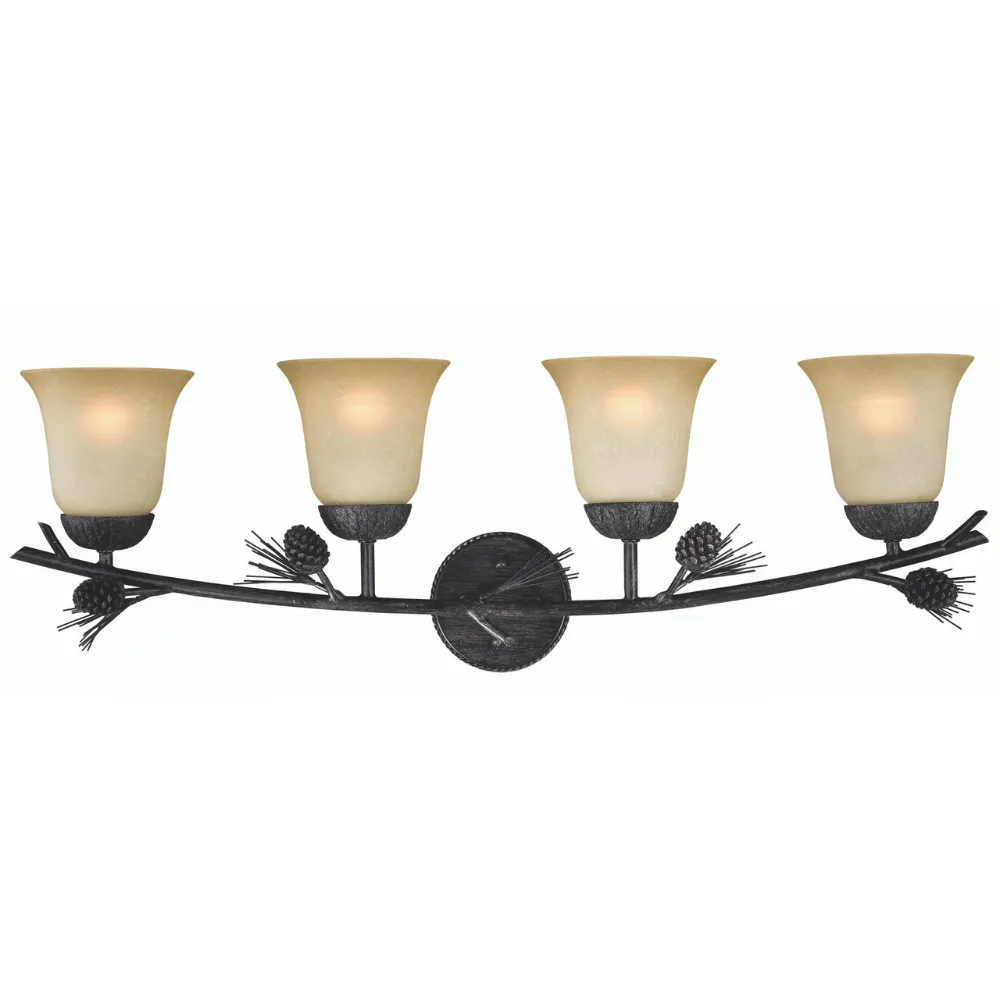 Pine Ridge 4 Light Vanity Fixture