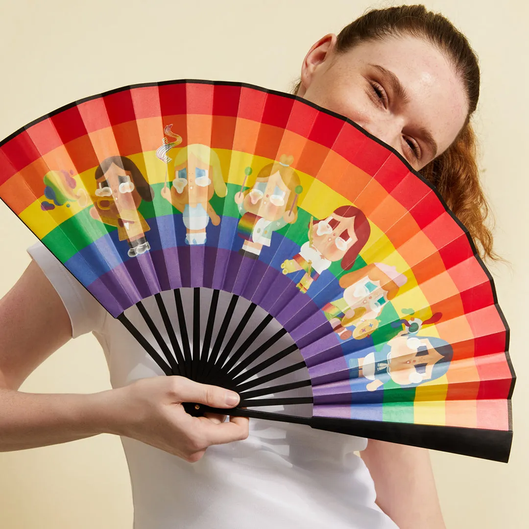 POP MART CRYBABY Cheer Up, Baby! Series Folding Fan