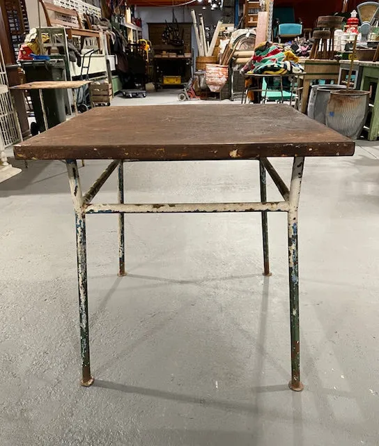 Rustic Metal  Garden Table   #5876