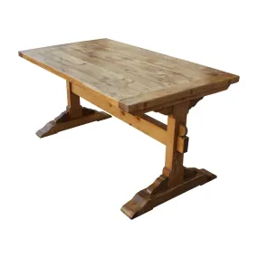 Santa Barbara Trestle Dining Table in Reclaimed Wood