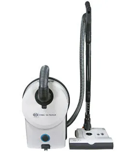 SEBO AIRBELT D4 Premium 90941AM Canister Vacuum with ET-1 and Parquet Brush WHITE