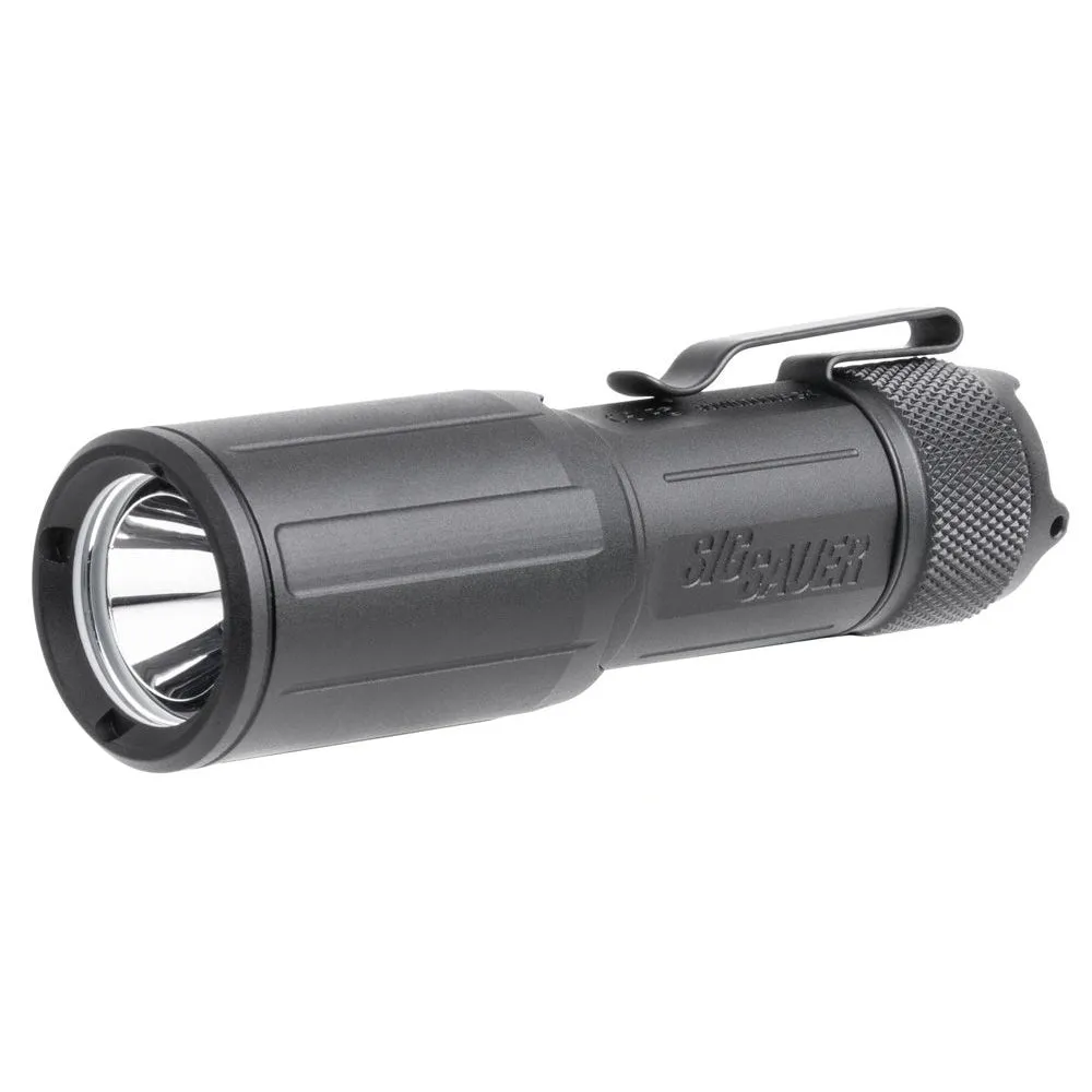 Sig Sauer Foxtrot-EDC, Compact Size Rechargeable, Handheld Flashlight, White Light, Black