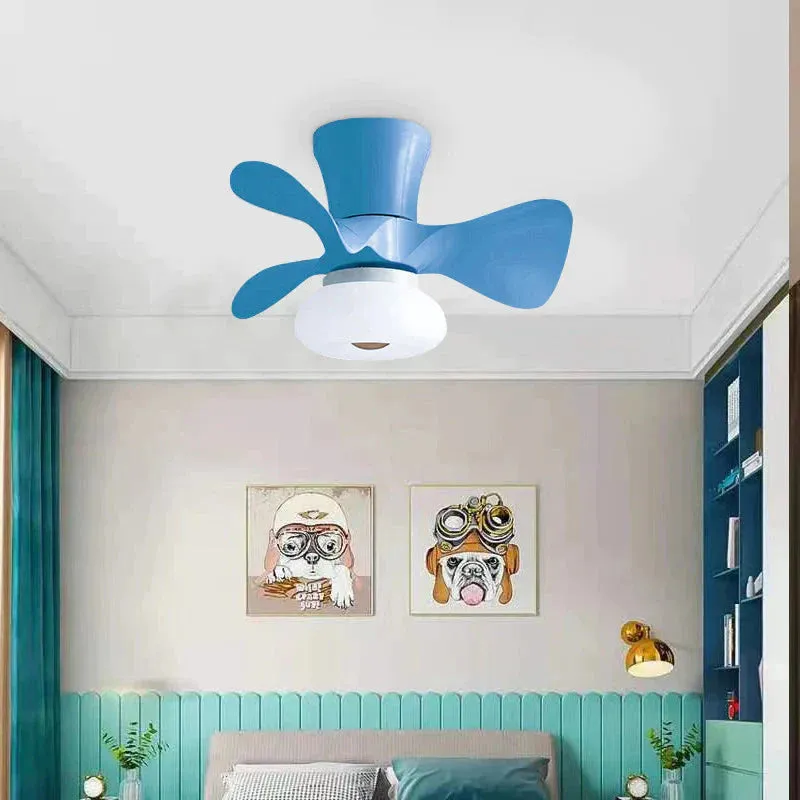 Simple Atmospheric Makaron LED Ceiling Invisible Fan Lamp