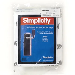 Simplicity Central Vacuum Bags SCB-3