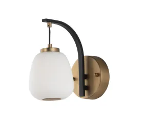 Soji LED Wall Sconce in Black & Gold